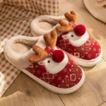 Pantuflas navideñas antideslizantes - Imagen 2