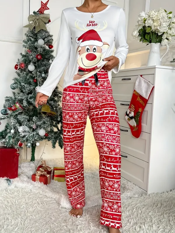 Conjunto de pijama de reno navideño - Image 4