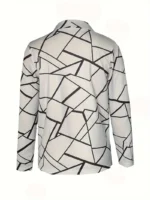 Blazer abierto con estampado geométrico - Imagen 2