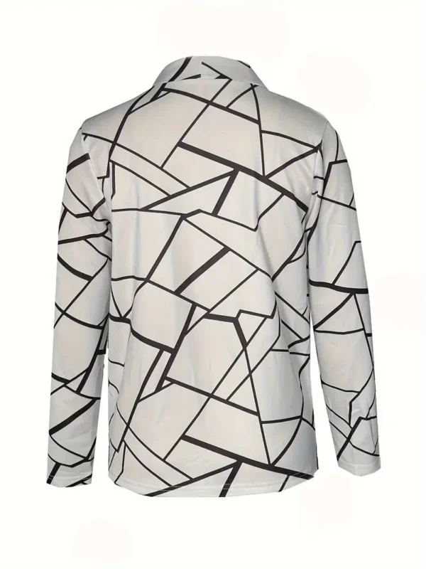 Blazer abierto con estampado geométrico - Image 2