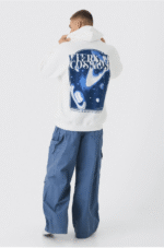 Hoodie oversize con gráfico en la espalda - Imagen 2