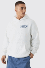 Hoodie oversize con gráfico en la espalda - Imagen 3