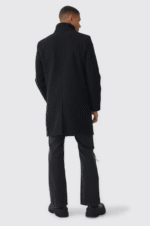 Abrigo de simulación de lana con cuello alto - Imagen 2