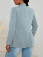 Blazer de solapa con frente abierto - Imagen 2