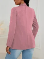 Blazer de solapa con frente abierto - Imagen 7