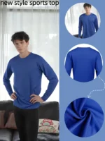 Camiseta deportiva de manga larga para hombre