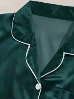 Conjunto de pijama casual de satén - Imagen 7