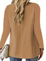 Blazer casual de manga larga y ajuste suelto - Imagen 5