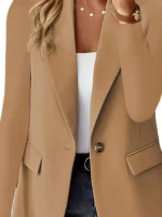 Blazer casual de manga larga y ajuste suelto - Imagen 6