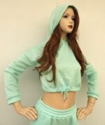 Conjunto deportivo casual de dos piezas con manga larga y cintura ajustada - Imagen 7