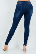 Jeans stretch ajustados con desgaste - Imagen 4