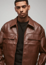 Chaqueta Harrington de corte cuadrado con cuello y bordes sin rematar - Imagen 3