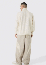 Sudadera gruesa con cuello alto tipo funnel - Imagen 2