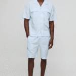 Conjunto de camisa y shorts con bolsillos cargo