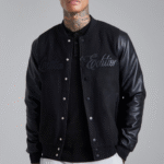 Chaqueta bomber de melton en tonos neutros de edición limitada
