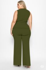 Conjunto de chaleco y pantalón talla plus - Imagen 3