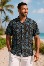 Camisa hawaiana tipo Aloha con estampado - Imagen 4