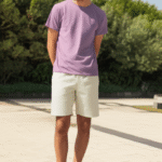 Pantaloneta de lino Burnside
