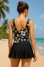 Traje de baño hawaiano de una pieza con falda - Imagen 2