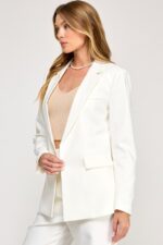 Blazer abierto con solapa notch - Imagen 7