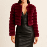 Suéter crop top corrugado