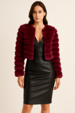 Suéter crop top corrugado