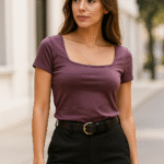 Blusa de cuello cuadrado Rebellious Dreamer