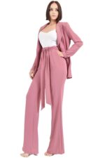 Conjunto de blazer de un botón y palazzo - Imagen 2