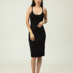 Vestido básico de tres cuartos