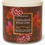 Vela de Tres Mechas Pinecone con Canela